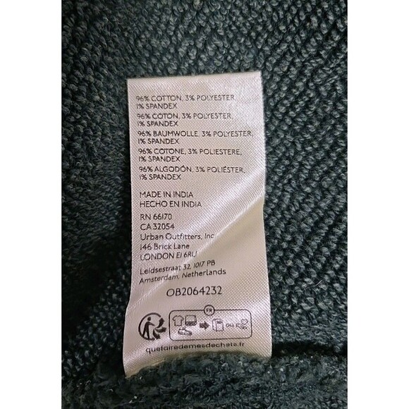 Free People We The Free Romy Roll Neck Pullover Sweatshirt Rainforest Green Sz L - Picture 7 of 12